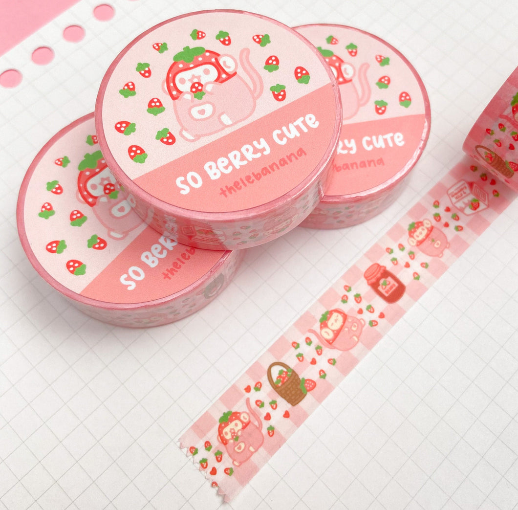 cute strawberry washi tape